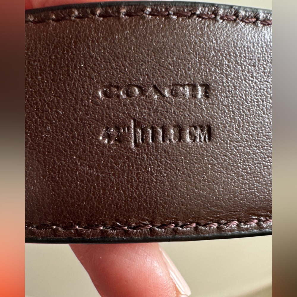 Men’s black leather belt - Picture 4 of 4